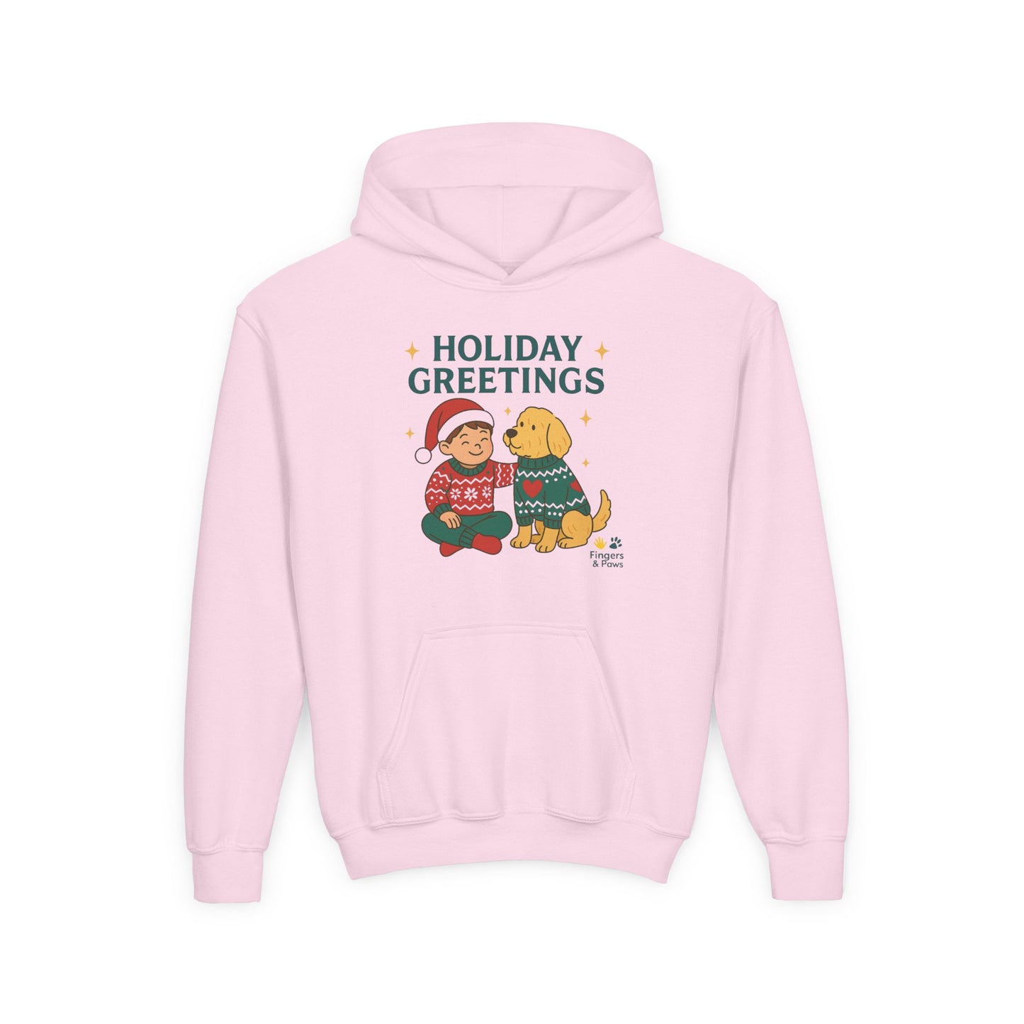 Kids Christmas Hoodie White – Matching Kids and Pets Outfit
