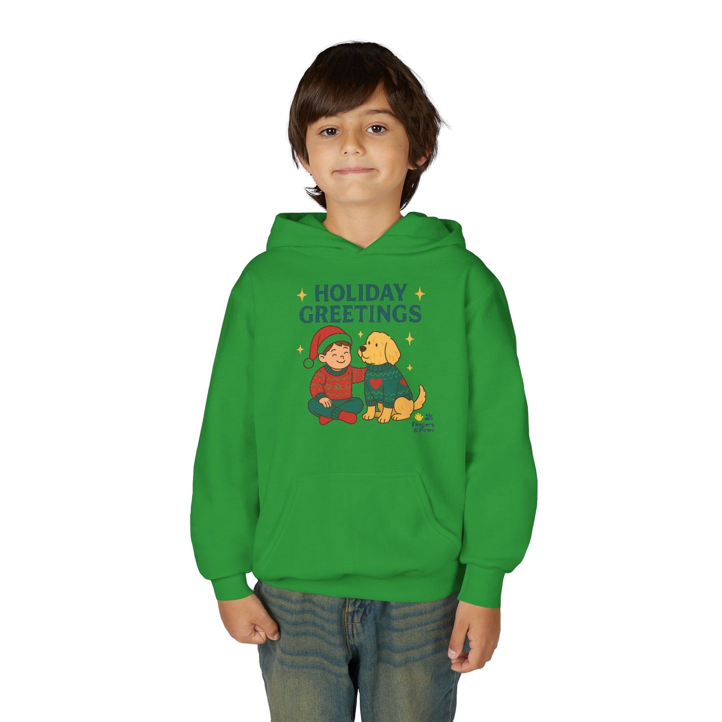 Kids Christmas Hoodie White – Matching Kids and Pets Outfit