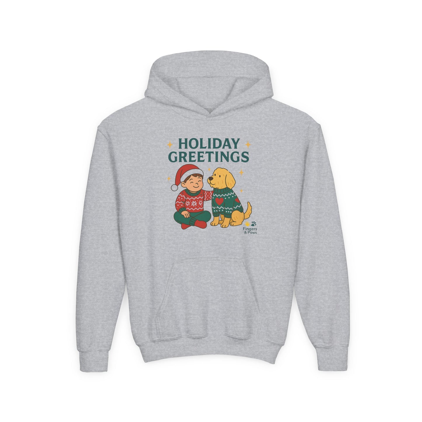 Kids Christmas Hoodie White – Matching Kids and Pets Outfit