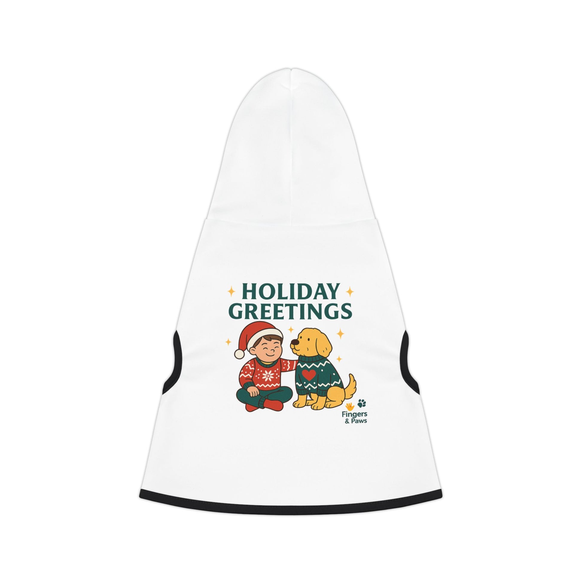 Pet Christmas Hoodie White – Matching Kids and Pets Outfit

