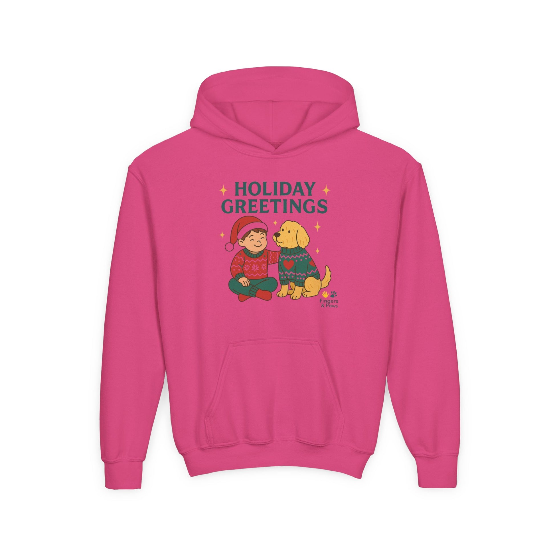 Kids Christmas Hoodie White – Matching Kids and Pets Outfit