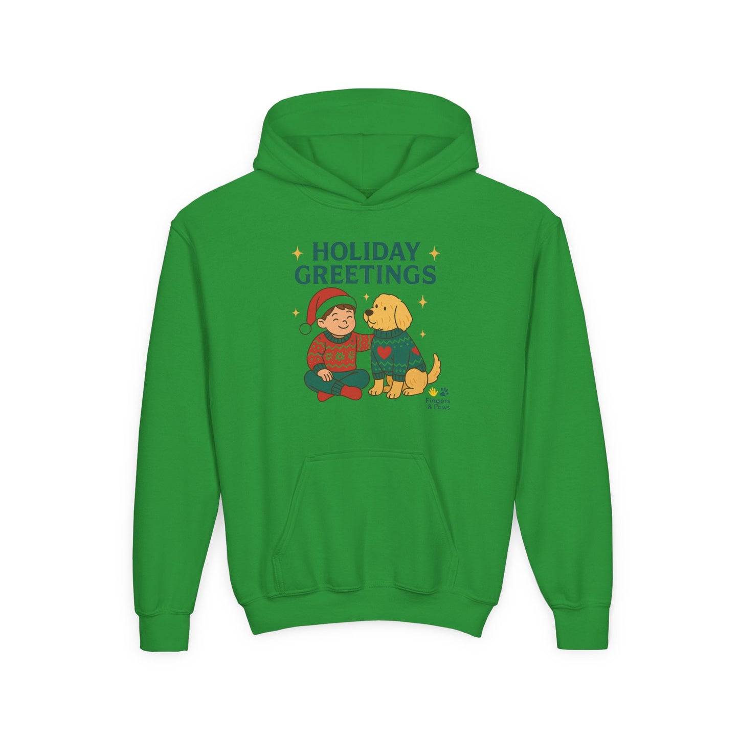 Kids Christmas Hoodie White – Matching Kids and Pets Outfit