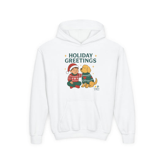 Kids Christmas Hoodie White – Matching Kids and Pets Outfit